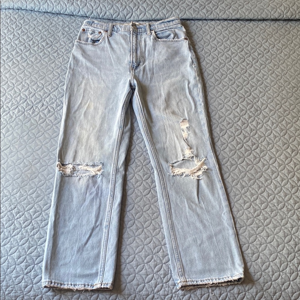Abercrombie & Fitch The Ankle Straight Ultra Hugh Rise Size 26